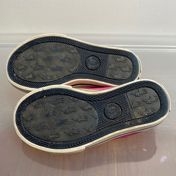 Polo Ralph Lauren Size 7 Pink Canvas Velcro Shoes - Picture 4 of 9
